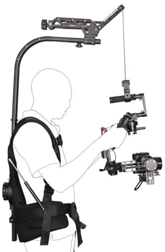 Plyisty Professional Camera Stabilizer Vest, 3-18KG Load Capacity for 3-Axis Handheld Stabilizers, Adjustable Elastic Straps, Reduces Shoulder Pressure & Camera Shake