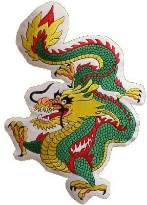 Sportland Aufnäher/Patch/Stickabzeichen Drache Gross
