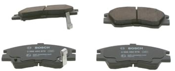Bosch BP547 - Brake Pads Car Front Axle - 1 Set of 4 Pads | Bosch Quality - Reduced Noise and Dust - ECE-R90 Certified - Copper-Free