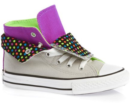 Converse CT All Star Tween Spirit Bottes montantes à deux plis Gris/violet et fleur de cactus Taille 46, violet, 11 UK