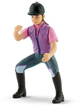 Bullyland 62728 - Spielfigur Reiterin Julia mit beweglichen Armen, ca. 9,7 cm, detailgetreu, PVC-frei, ideal als kleines Geschenk für Kinder ab 3 Jahren
