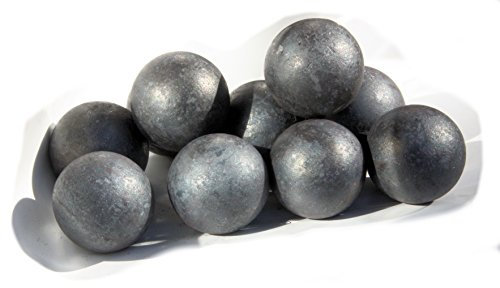 UHRIG 10x Eisen Vollkugel - massive Stahlkugeln mit je Ø 35 mm - 10 Stück Eisenkugeln für z. B. Schmiedeeisen Zaun uvm.