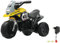 JAMARA 460226 - Ride-on E-Trike Racer gelb – 6V Akku, elektrisches Dreirad mit extra starkem Bürstenmotor, Stahlhinterachse, Stahlvordergabel, LED Frontlicht, Musik, ca. 1 Std. Fahrzeit