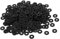 sourcing map 400pcs Rondelle Isolante Plate Nylon Joint Entretoise Noir M4 x 10mm x 1mm
