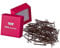 HAARallerliebst 100 Mini Haarnadeln - 3,4 cm klein Bobby Pins - braun für braune Haare – Haarklemmen Damen & Hair Pins in pinker Box - Perfekte Haarnadel für Styling & Halt