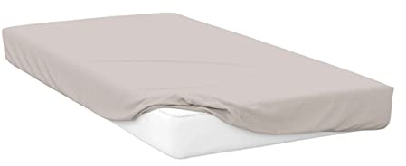 Belledorm 400 Thread Count 100% Egyptian Cotton 15 Inch Extra Deep Fitted Sheet, Oyster, Super King