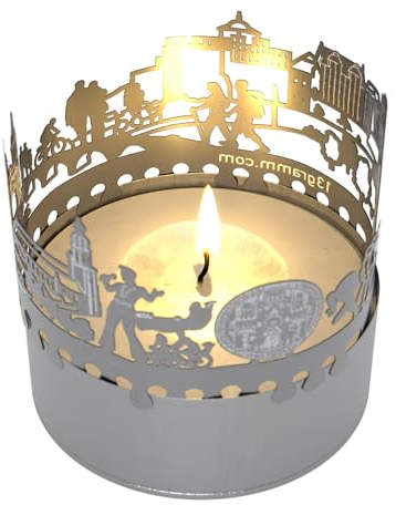 13gramm Kerzenhalter - Romantisches Kerzenlicht mit magischer Projektion der Heidelberger Wahrzeichen - Perfektes Souvenir für entspannte Abende
