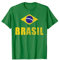 Brasilien Brasil Fan Trikot Fußball Samba Brasilianer Outfit , Halbarm , T-Shirt