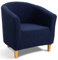 TIANSHU Sesselschoner Elastisch Sesselüberwurf, Modern Club Chair Stretch Sesselhusse, Universal Sofabezug für Einzelsofa, Bezug für Clubsessel (Dunkelblau)