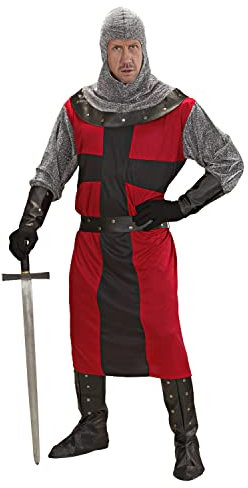 W WIDMANN MILANO Party Fashion - Kostüm Ritter der dunklen Epoche, Kreuzritter, Krieger, Mittelalter, Faschingskostüme
