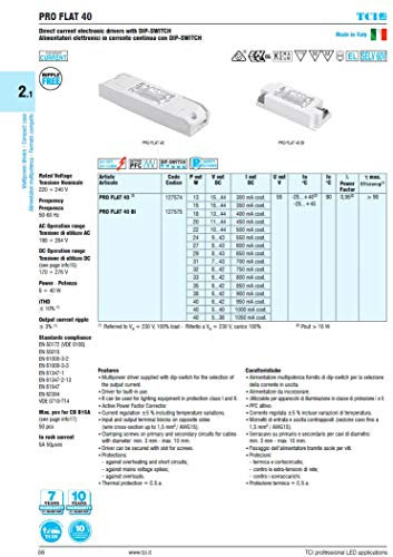 TCI 127575 Elektronischer Trafo 300/1050 MA 13/40 W Made in Italy