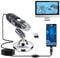 XVZ USB Digital Mikroskop, Handheld 50X bis 1600X Vergrößerung Endoskop,USB Mikroskop mit Ständer und 8 LED Mini Kamera,kompatibel für Kompatibel mit Windows Android und Mac