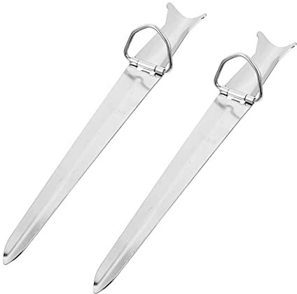 BESPORTBLE 2pcs Angelrutenhalter Boden Edelstahl Universal Angelrute Bodenhalter Halter Edelstahl Rutenhalter Ground Support Ständer für Fische