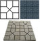 8 Grid Concrete Slab Moulds, 40X40cm Concrete Mold Pavement Concrete Mould Path Maker Mould, Irregular Driveway Brick Patio Concrete Slab Path Walk Maker Garden Pavement Mould for Wedding Path