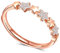 MICGIGI Anello da Donna in Argento 925 Stelle Anello Regolabile in Oro Rosa con Zirconi Cubici