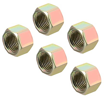 sourcing map 5 Stück Sechskant Überwurfmuttern M10x1mm Gewinde 10mm Länge Hülse Stehbolzen Adapter Rohrverbinder bunt