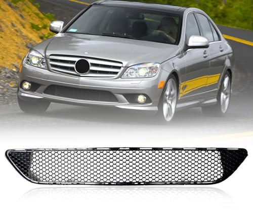 MATMACRO Rejilla de parachoques delantero compatible con Mercedes Benz W204 Clase C C230 C300 C350 AMG 2008 2009 2010 2011 2048850153