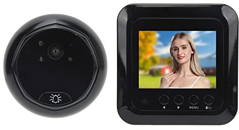 Intelligenter Türspion, 2,4 Zoll HD Display, 1 MP, Hochwertige Vollglaslinse, Automatisch Gespeicherte Video Türklingel, 160° Superweitwinkel, FIFO Funktion für Zuhause