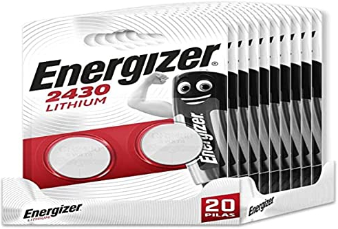 Energizer - Confezione da 20 batterie speciali 2430 una batteria per una necessità, senza mercurio aggiunto e alimentazione per piccoli dispositivi