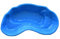 Giardini d'Acqua Art 516A Étang de jardin préformé bleu clair modèle Nemi Baignoire en plastique extérieur 270 l étang artificiel en plastique 180 x 100 Jardin Pond Nénuphars Plantes marais
