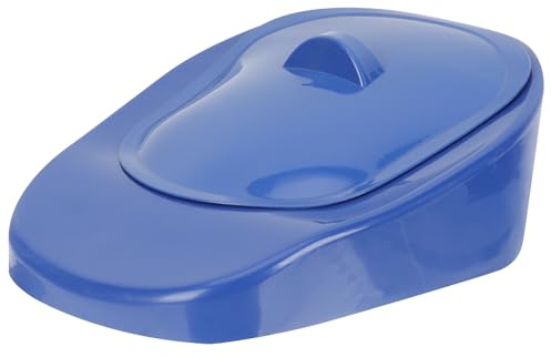 Alipis Tragbare Bettpfanne Aus Kunststoff Mit Auslaufschutz Komfortables Urinal Für Bettlägerige Patienten Senioren Schwangere Leicht Zu Reinigen Für Zuhause 14.57X10.24X4.33 Zoll