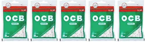 OCB Menthol Slim Filter Drehfilter Ø 6mm + Sticker (5x120)