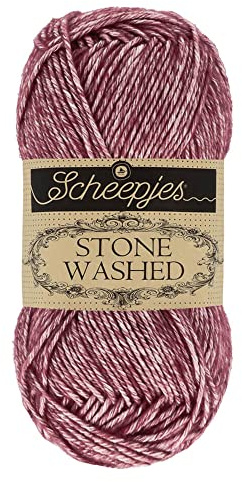 Scheepjes - Scheepjes Stone Washed 810 Garnet Yarn - 10x50g