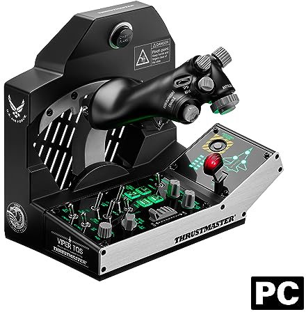 Thrustmaster Viper TQS Mission Pack: Metal Throttle Quadrant System, Throttle and Control Panel Included, 64 Action Buttons, 6 Axes, Licensed by the U.S. Air Force (Compatible with PC)