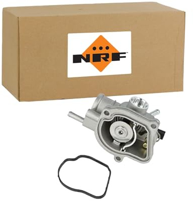 NRF 725227 Termostato refrigerante con carcasa (cárter) con sensor con junta tórica 92°C Compatible con MERCEDES-BENZ Clase C Sedán W203 Clase C T-modell S203 Clase E Sedán W210 CLK C209
