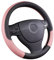 Pahajim Lenkradbezug Leder 37-38cm Lenkradhülle Universal Anti Rutsch Lenkradschoner Atmungsaktiver Lenkradschutz Geeignet für Auto/Jeep/SUV
