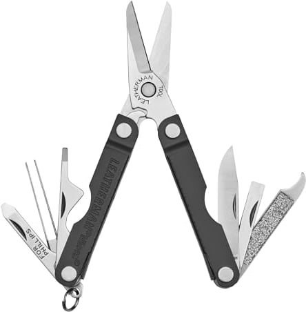 Leatherman Micra - Stainless Steel Keyring Multi-Tool with Scissors & 9 Tools, Slate