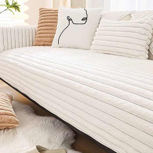 YWQJL Samt Sofabezug Sofaschoner rutschfest 1 2 3 4 Sitzer,l Form Sofaüberwurf,Sofa Überzug Ecksofa Pets Dog Couch Überzug Couch Überzug Sofa Überwurf (#10, 70x210cm)