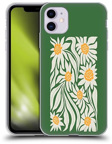 Head Case Designs Offizielle Ayeyokp Sonnenblumen Grün Pflanzen Und Blumen Soft Gel Handyhülle Hülle kompatibel mit Apple iPhone 11