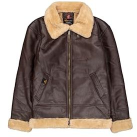 Alpha Industries Herren B3 FL, Vintage Brown, L