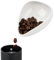 watchget Ceramic Coffee Dosing Cup & Tea Storage Tray, Single Dose Measuring Container for Coffee Beans & Loose Leaf Tea Dosing Vessel, White