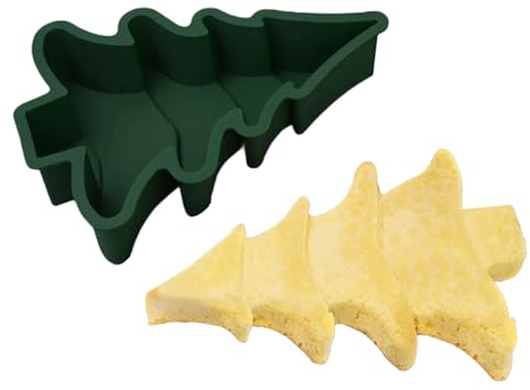 Eteslot Silikonformen Weihnachten - Silikonform Tannenbaum - Silikon Backform Weihnachten - Silikonform Seife Kuchenform Weihnachten - Lebkuchen Form Silikon