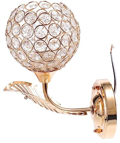 OSALADI Bettlampe Led-kristall-wandleuchte Schminkleuchten Strasswand Innenwandleuchte Flur Wandleuchte Wandleuchten Aus Kristall Moderne Wandleuchte Wandlampe Glas Drinnen Korridor Licht