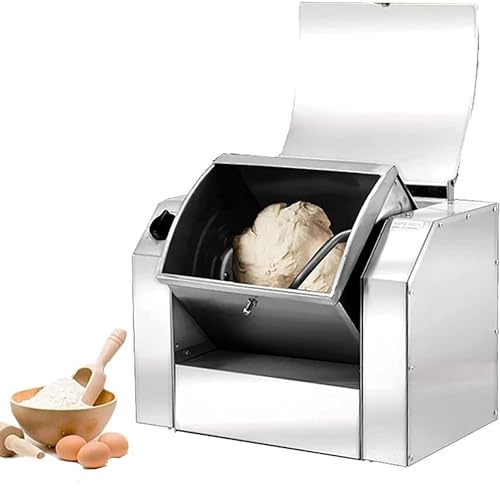 Commercial Dough Mixer, 1100W/1500W Stainless Steel Flour-Mixing Machine, 30/50kg/h Professional Dough Kneading Machine, for Making Pasta Pizza,3KG