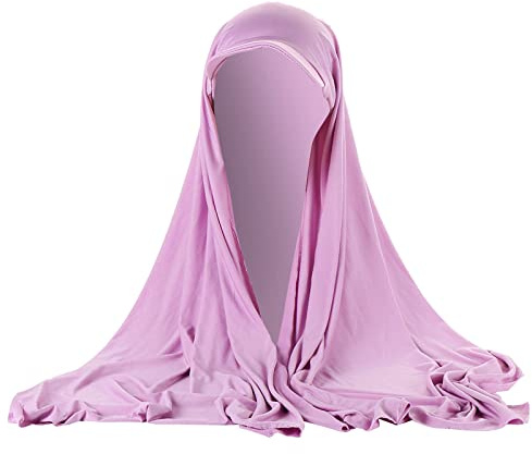 Chic Hijab Für Damen Türkisch Kopftuch Muslim Damen Visor Bandana mit Schirm Haarband Baumwolle Beanie Frauen Konfektionskleidung Schal Kleider, Muslim Weicher Jersey Kopftücher, Burka