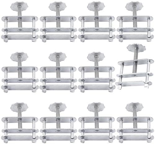 12 Pcs Flow Control Tubing Clamps, Adjustable Swivel Screw Compressor Hose Clamp Clips, Lab Supplies