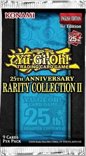 1x Yugioh! 25th Anniversary Rarity Collection 2-1x Booster - mit 9 zufälligen Karten - ENGLISCH + Heartforcards Versandschutz