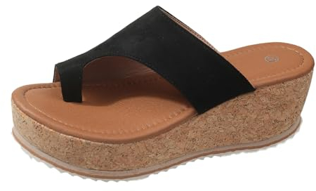 Sandali Donna Elegante Sandali Donna Estive con Zeppa Alta Pantofole da Casa Ciabatte da Doccia Sneakers Donna Zeppa Scarpe con Zeppa di Corda Ciabatte Donna Estive