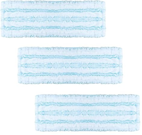 3 x Replacement Mop Covers, Mop Cover Replacement Parts for Leifheit Profi XL Micro Duo / Profi XL Cotton Plus for All Floor Types (Blue)