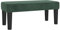 vidaXL Sitzbank Polsterbank Bank Flurbank Bettbank Betthocker Garderobenbank Schlafzimmer Wohnzimmer Eingangsbereich Flur Dunkelgrün 70x30x30cm Samt
