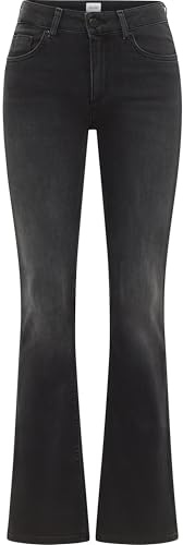 MUSTANG Style Shelby Slim Boot Jeans, Nero Profondo 803, 32W x 34L Donna
