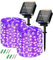 98FT 260LED Solar String Lights Outdoor Garden Waterproof,[2Pack]Total 30M Solar Fairy Lights Extra-Long,8 Modes Copper Wire Solar Powered Outdoor Lights/Outside Decor Lighting for Garden Patio Yard