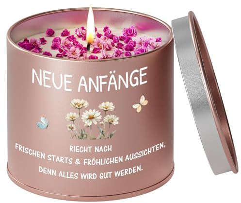 PRSTENLY Abschiedsgeschenk Kollegen, 9OZ Lavendel Duftkerze | Neuanfang Geschenk zum Abschied Kollegin Renteneintritt Neuer Job Einzug Gute Besserung Abitur für Frauen Freundin Familie