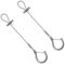 Generisch 2 Stück 3mm Drahtseil Edelstahl, Drahtseil Einstellbar Stahlseil, Edelstahl Draht Seil(100cm)