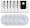 Feegow Kit de chiffon et sac à poussière pour aspirateur Eureka J15 Pro, pièces d'aspirateur Ultra Robot