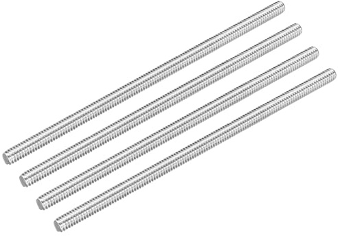 QUARKZMAN 4 Stück Gewindestange 1/4-20 UNC x 5.91 inch Gewindestab Edelstahl 304 Gewindestifte Metrische Vollgewindestange V2A Gewindebolzen für Möbel Maschinen Schraubverbindungen